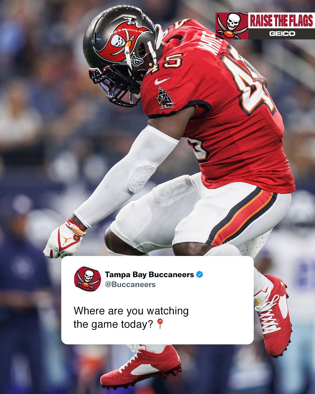 Tampa Bay Buccaneers on X: 'Where are you watching the game today? 