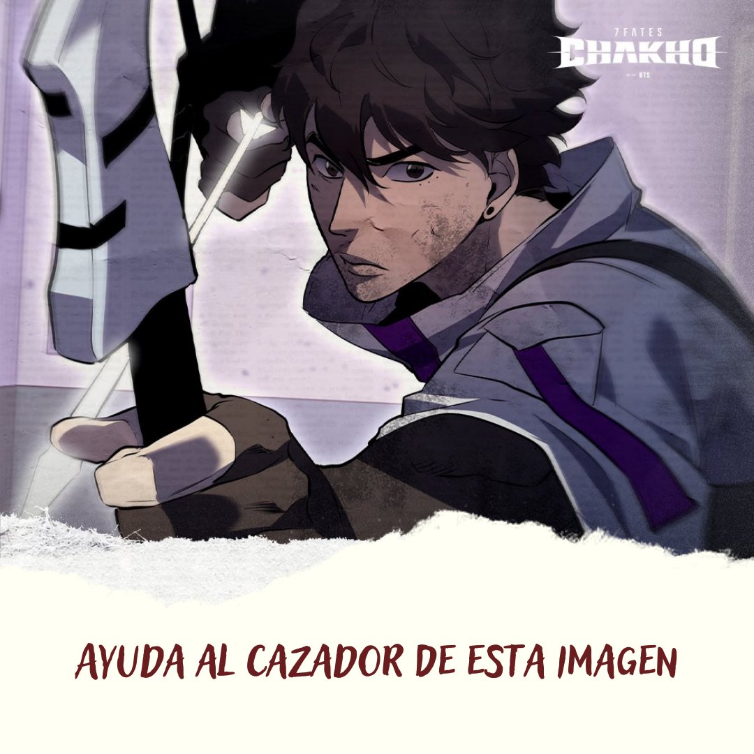 7fatesES's tweet photo. [HISTORIA] "¡Ayúdame a salvar a mi hermana!"
El cazador de beoms #Hwan está en una encrucijada. Ayúdalo a tomar una decisión con el emoji correspondiente (🦋🤝😳)

Descubre la decisión final en el ep. 16 de #7Fates_CHAKHO 🐯

#CHAKHO #BTS #BTSXWEBTOON #7FATESenEspañol https://t.co/CuA206kIe6