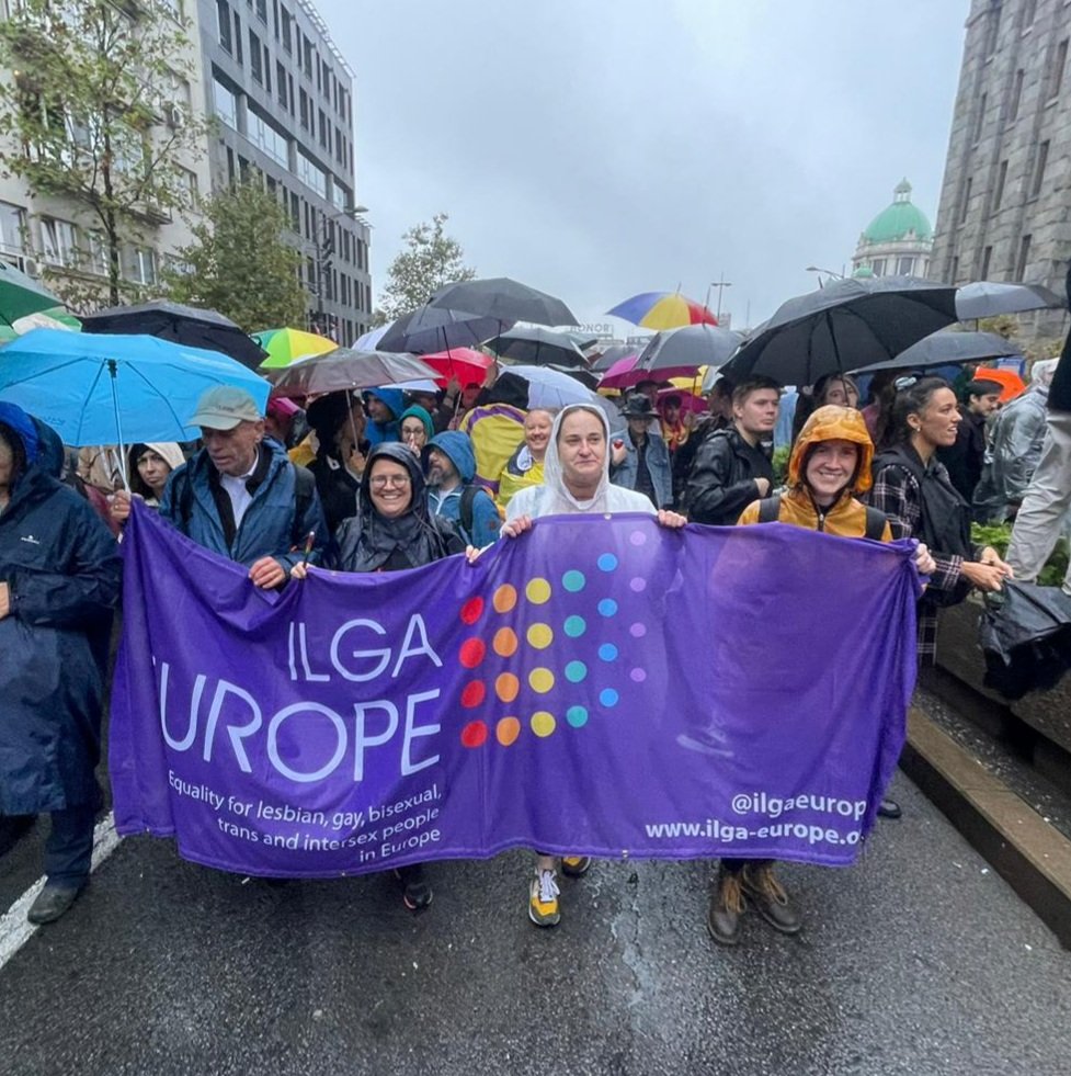 A real privilege to walk alongside the many many #LGBTI people from Serbia, the Balkans, and beyond at #EuroPride2022. So much courage, joy and music in the face of opposition. Well done @belgradepride @goranmiletic !