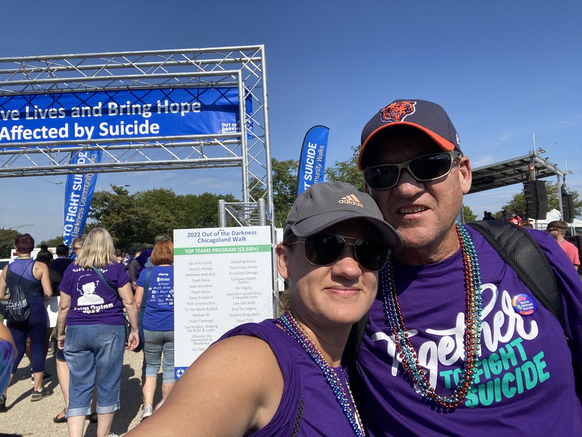 Prioritize your mental health. You are worth it. You are loved. You are not alone. <a href="/AFSPIL/">AFSP Illinois</a> #chicagowalk #D76Diamonds
