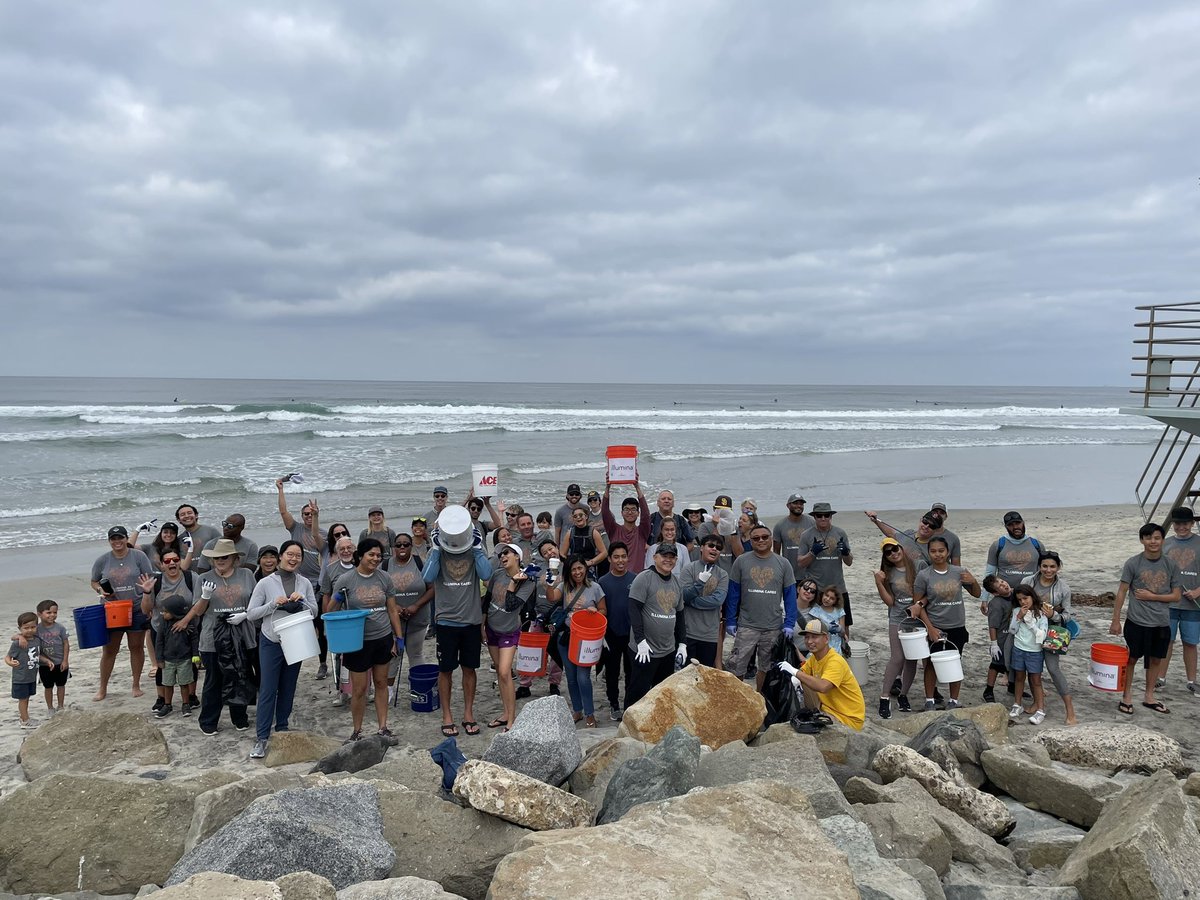 Celebrating #InternationalCoastalCleanup Day with our <a href="/illumina/">Illumina</a> volunteers.  Great day for our beach clean up with <a href="/iloveacleansd/">I Love A Clean SD</a>!  #illuminacsr