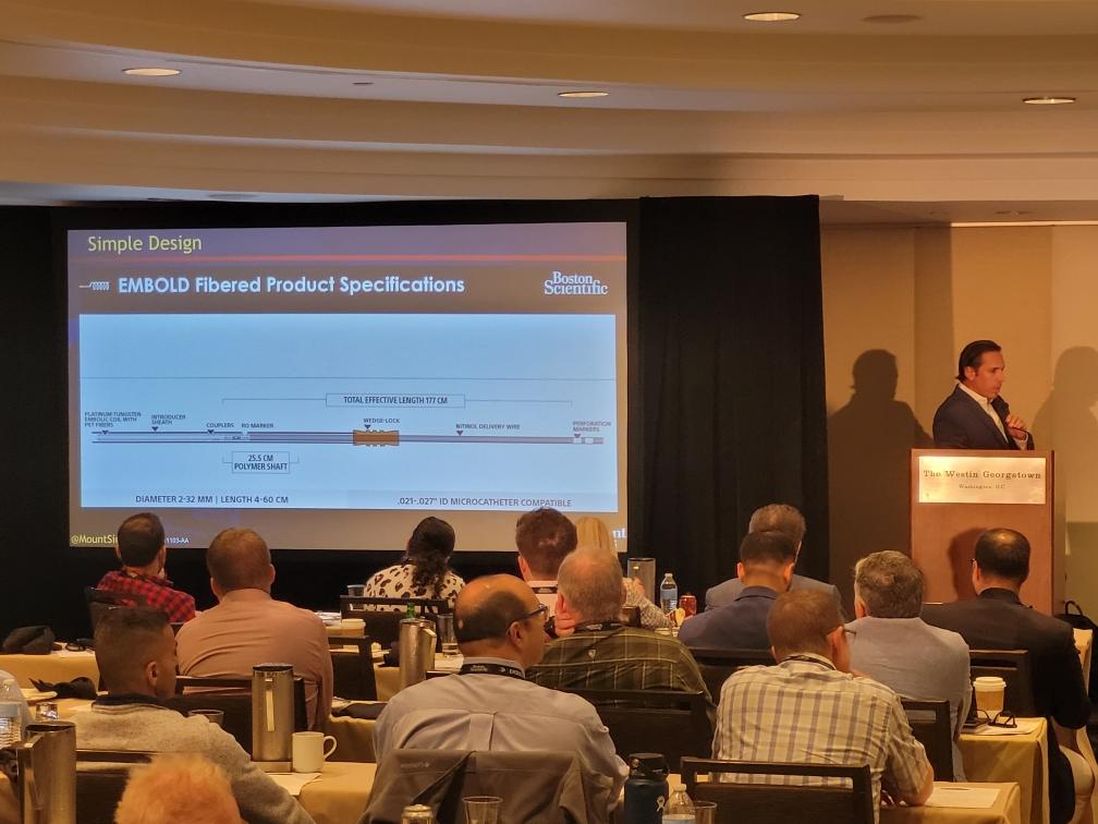 BChristensen88's tweet photo. A great lunch talk from @bonesz at #stream2022 on his experience with #truselect and #EMBOLDcoils during PAE @bsc_io https://t.co/gxEjx8yz31