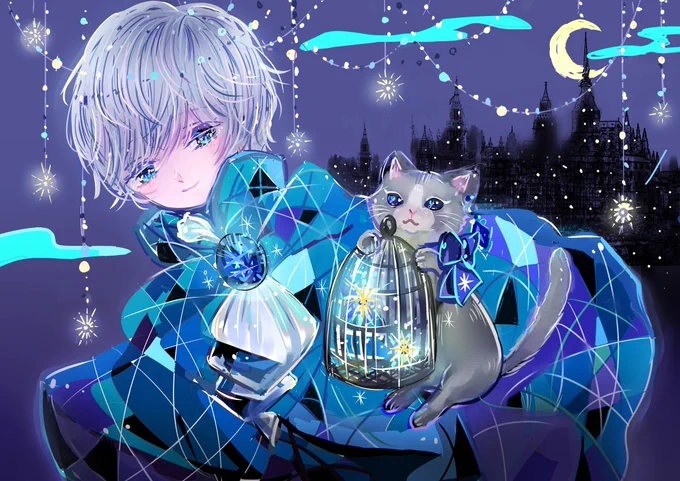 #自創作男子イラストフェス01中性的な男の子やお兄さんを描くのが好きです 