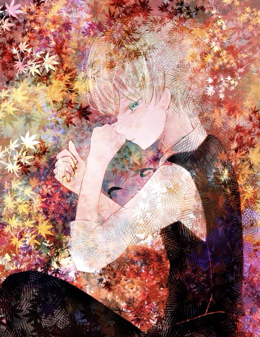 #自創作男子イラストフェス01中性的な男の子やお兄さんを描くのが好きです 