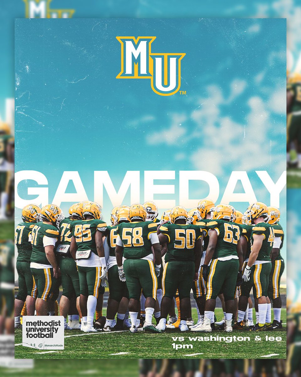 Methodist_FB's tweet photo. Wake Up, ITS GAMEDAY!
⏰: 1:00pm
📺: https://t.co/gveKCNDXVz https://t.co/q0n1fBCM5T