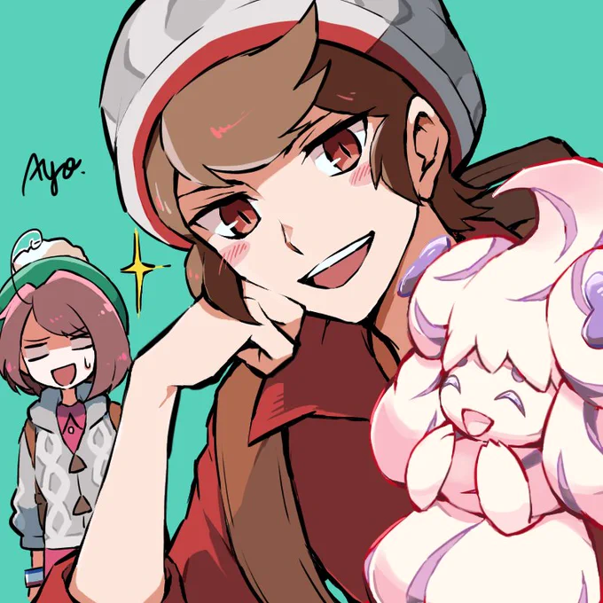 コソバさんのマサルくんとマホイップです! 