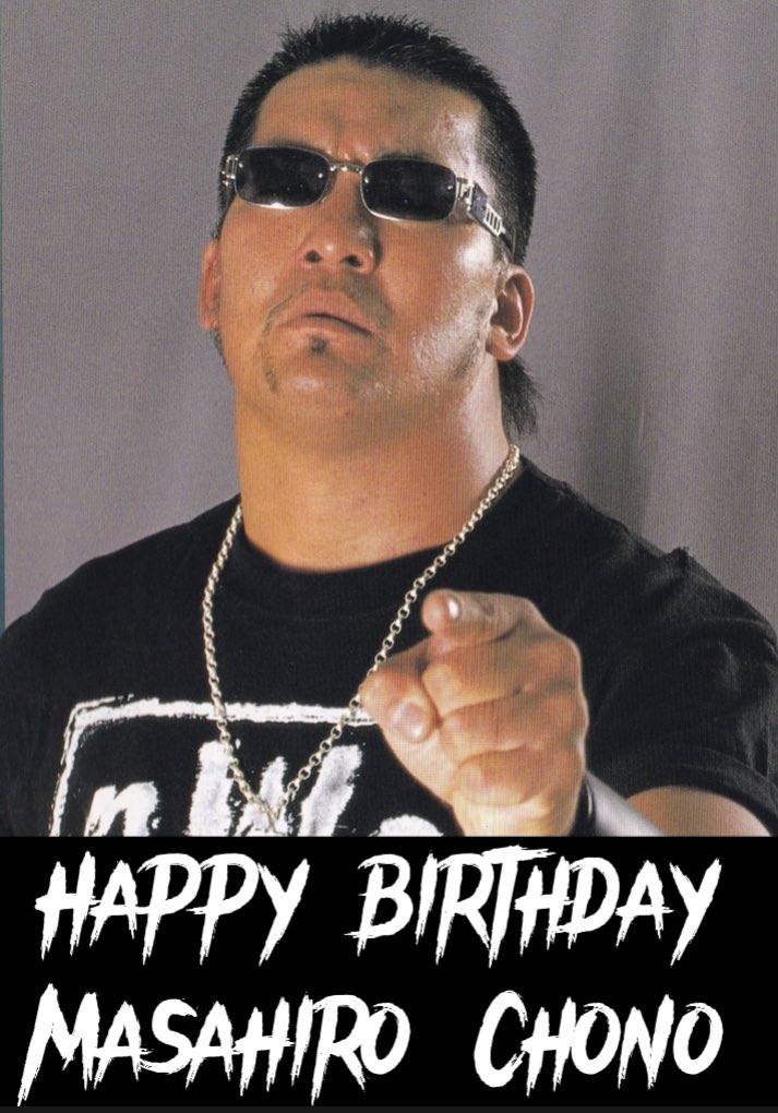 Happy birthday Mr. Masahiro Chono (September 17, 1963 -)    