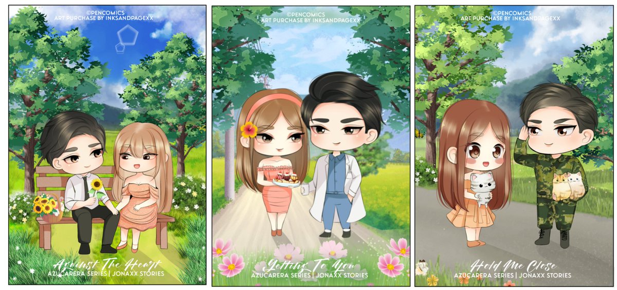 pencomics1's tweet photo. Azucarera Series chibi couple commissioned by inksandpagexx. It will be available to their online shop soon.
Thank you for trusting me to illustrate these marterpiece!
#AzucareraSeries #ADAjonaxx #AgainstTheHeart #GettingToyou #HoldMeClose #Pencomics https://t.co/nxIleQGkr1