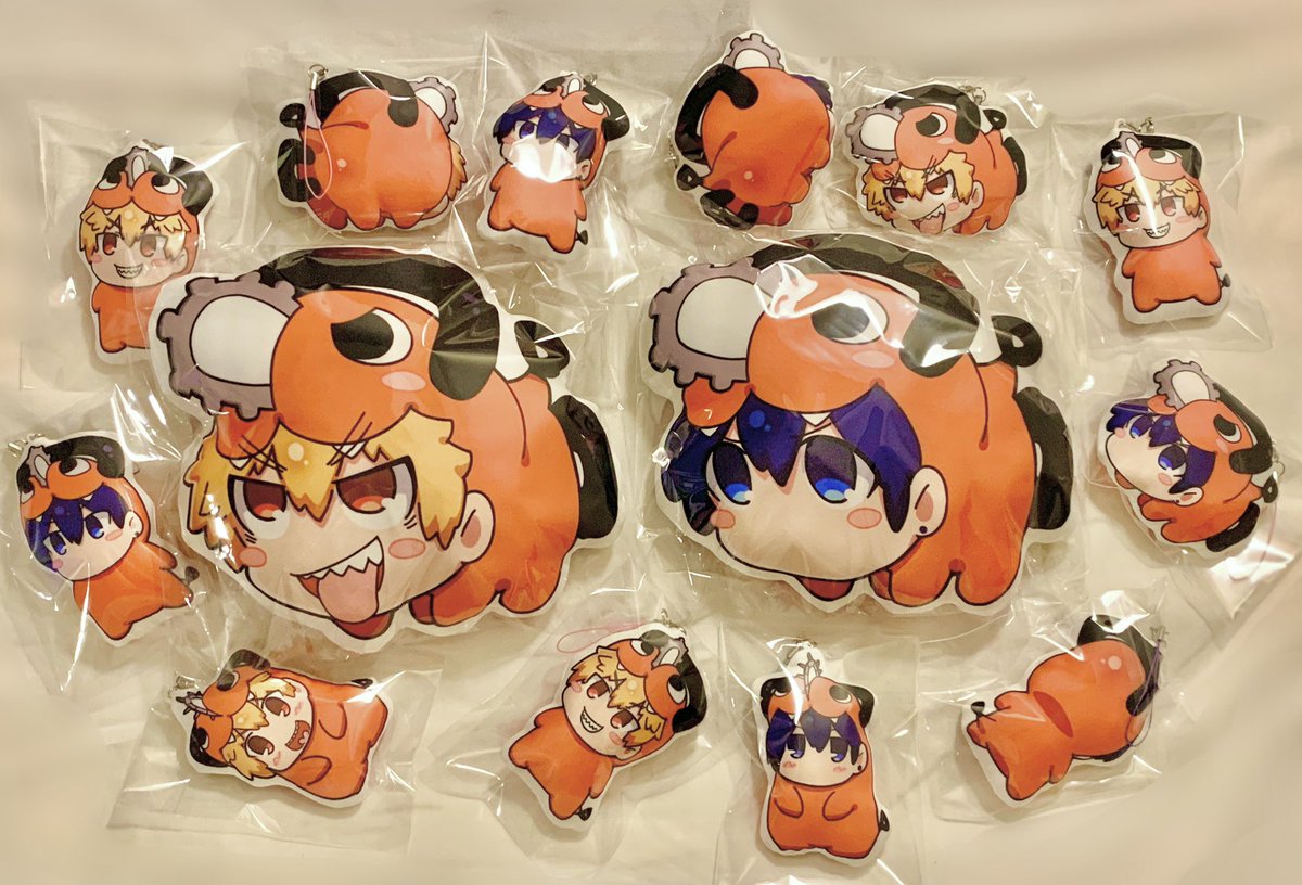 あすのmad hysteria2アシタカマリィさんのスペースに委託で置いてもらうべくポチぬいたちを縫いました。デンアキサークルさんなので各種2匹セット頒布になります。
小サイズストラップ付き500円
中サイズストラップなし2000円 https://t.co/Rc8uUxTRJE 