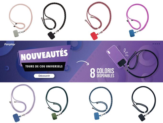 seroo_fr's tweet photo. Seroo vous présente un nouveau produit super pratique pour votre téléphone !
👉 un nouveau look pour votre smartphone avec plusieurs coloris.
👉Compatible &amp; ajustable avec tous les appareils disposant d'une coque de protection.
▶️Lien de l'article :https://t.co/62OmsIGUzT https://t.co/wPpjQCLefS