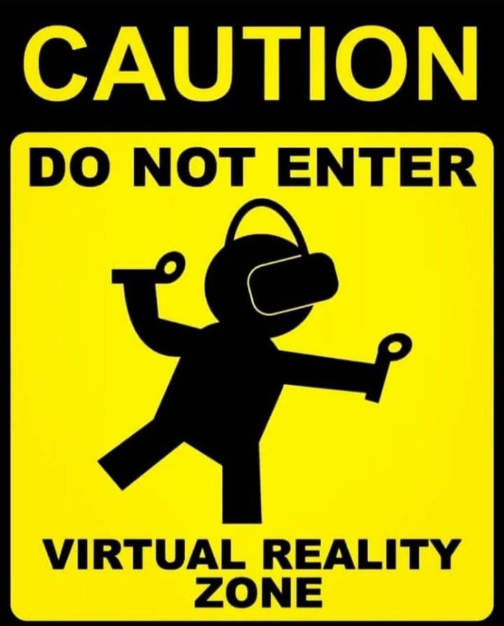EliteVRBR's tweet photo. Todo cuidado é pouco! ⚠️
Não é só sobre como utilizar o VR, mas determinar a área que você está, demarcar, usar um tapete no chão, sentir-se seguro, delimitar o guardião e respeitá-lo. 
Manter-se afastado de objetos e pessoas é um processo que requer cuidados! https://t.co/pTGjVm4QRx