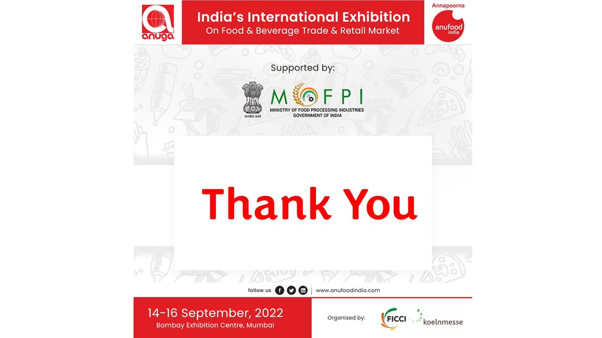 Annapoorna - ANUFOOD India tweet media