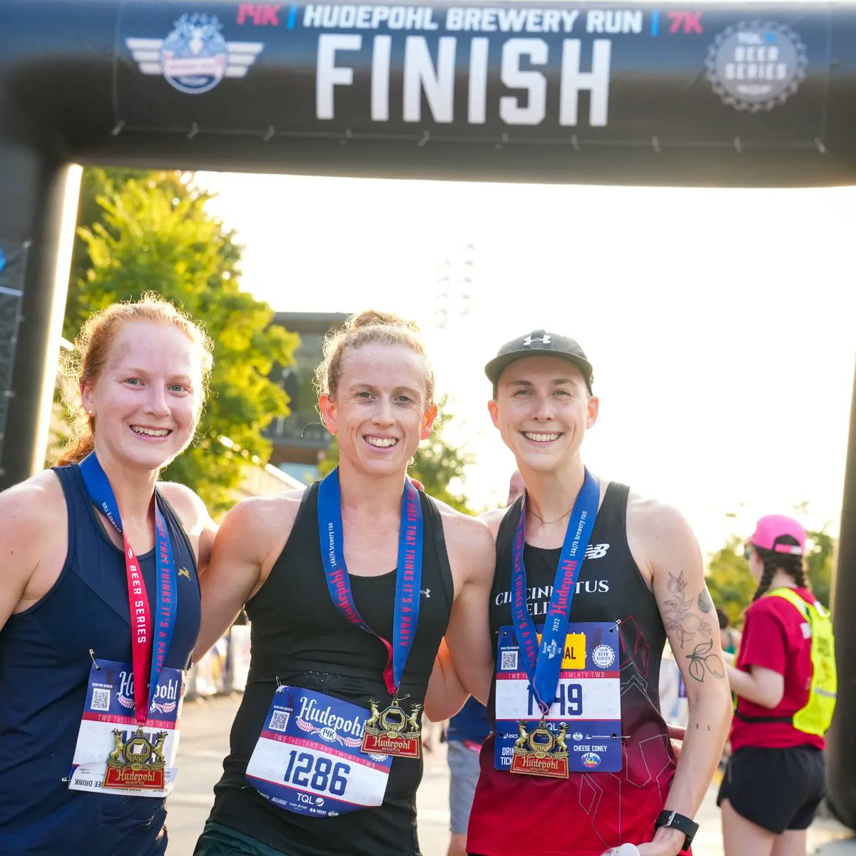 And another outdoor of congratulations goes to our top Hudepohl 14K finishers! Zac Holtkamp (45:20.1), David Bea (46:33.9), Jersson Pachar (46:47.4), Jules Madzia (52:33.2), Katie Hallahan (54:58.6), and Jenny Benkert (56:25.9).