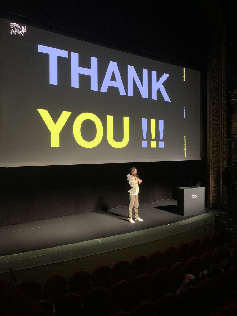 SandrineDecorde's tweet photo. @nft_in_ in Paris today ! It is great to listen to talks by artists about digital art and Art NFT. Thanks for the show ! @skygolpe @soficrespo91 @obv_ious @DevinMancuso1 @osinachiart  this morning the talks were amazing. #artnft #nft #nftart #NFTCommunity #paris theatre https://t.co/Qb0VXEOC7o
