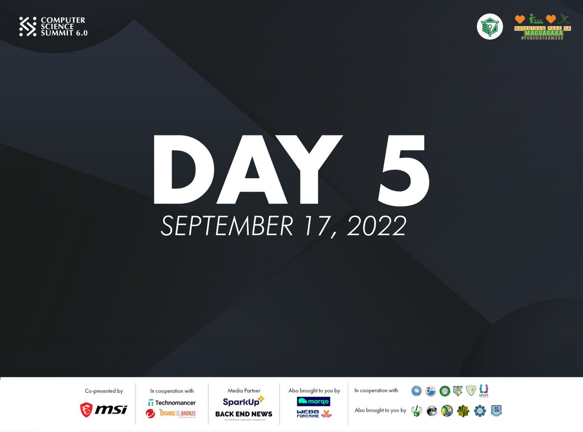 the_cssummit's tweet photo. Today we wrapped up the 6th iteration of the Computer Science Summit! Thank you for coming. We hope to see you again in the future 💙

The recording from from today’s livestream can be viewed on our FB page at https://t.co/5TGGTs1Uez

#TeknolohiyaParaSaMasa #CSS2022

1/3 https://t.co/LDzBl2hfSw
