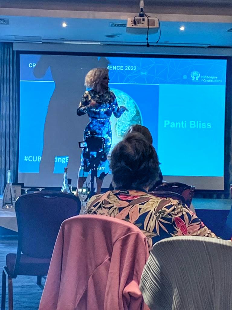 hsscu's tweet photo. Great hearing @PantiBliss giving a talk just now at the @creditunionie Youth Conference 🙌 And doing it in style we might add! 🤩 #CUBreakingBarriers #creditunions https://t.co/ag5PNRz8c1