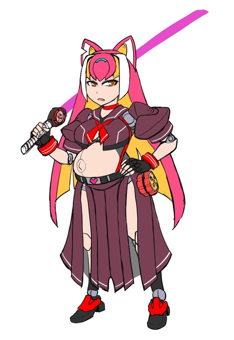 スケバン型プレグナイト
武装はビーム木刀とビームヨーヨー
頭周りの処理があまり気に入ってないので修正するかも 