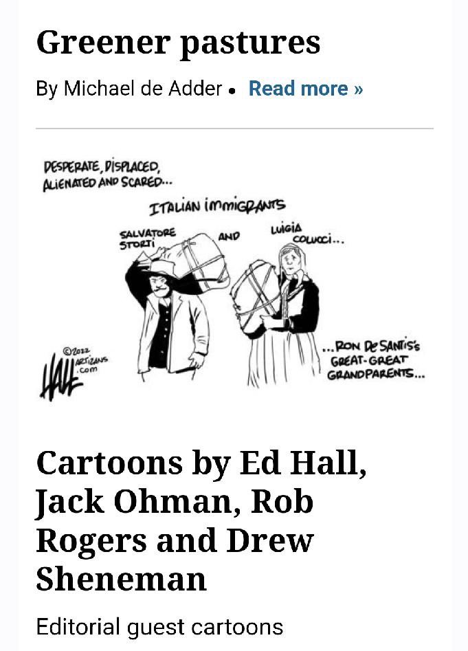 Amy_Siskind's tweet image. Ron DeSantis’ great grandparents. Just like the rest of us - straight from the Mayflower 🤦🏻‍♀️. Wonder if a cruel, inhumane governor had human trafficked them for a political stunt when they arrived?