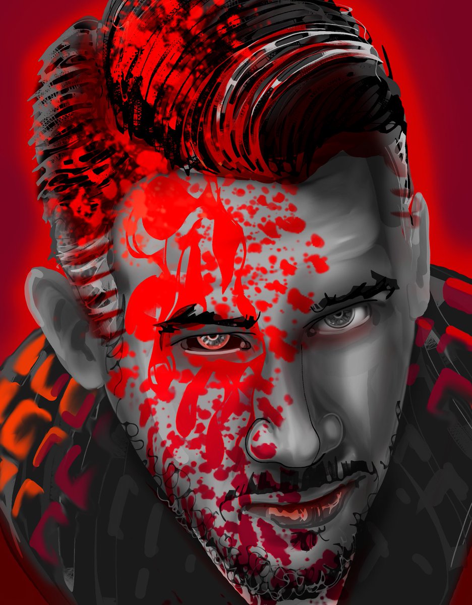 RedHeadDERBYgal's tweet photo. Please accept some lazy scribbles I’ve been scribbling lately… something about an eye for an eye… 
#Markiplier #Darkiplier https://t.co/jWibdfAvIU