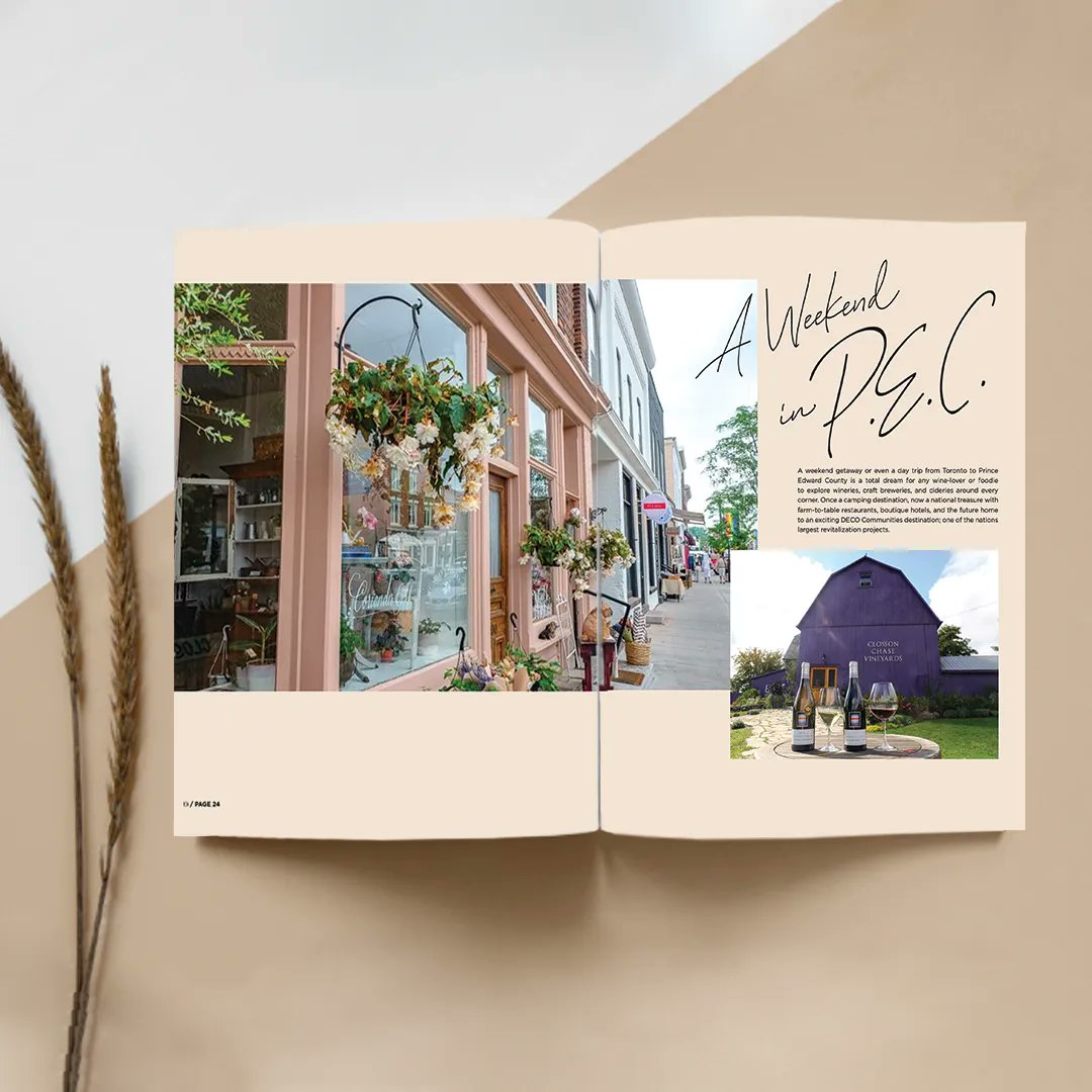 DECOHomesca's tweet photo. A weekend getaway in Prince Edward County is a weekend of comfort, cuisine and cultural exploration.
PEC is now a national treasure with restaurants, wineries, hotels, and the future home to an exciting DECO Communities destination. 😉 #DecoHomes #DecoDecorMagazine #DesignForward https://t.co/bQ6CcFNROh