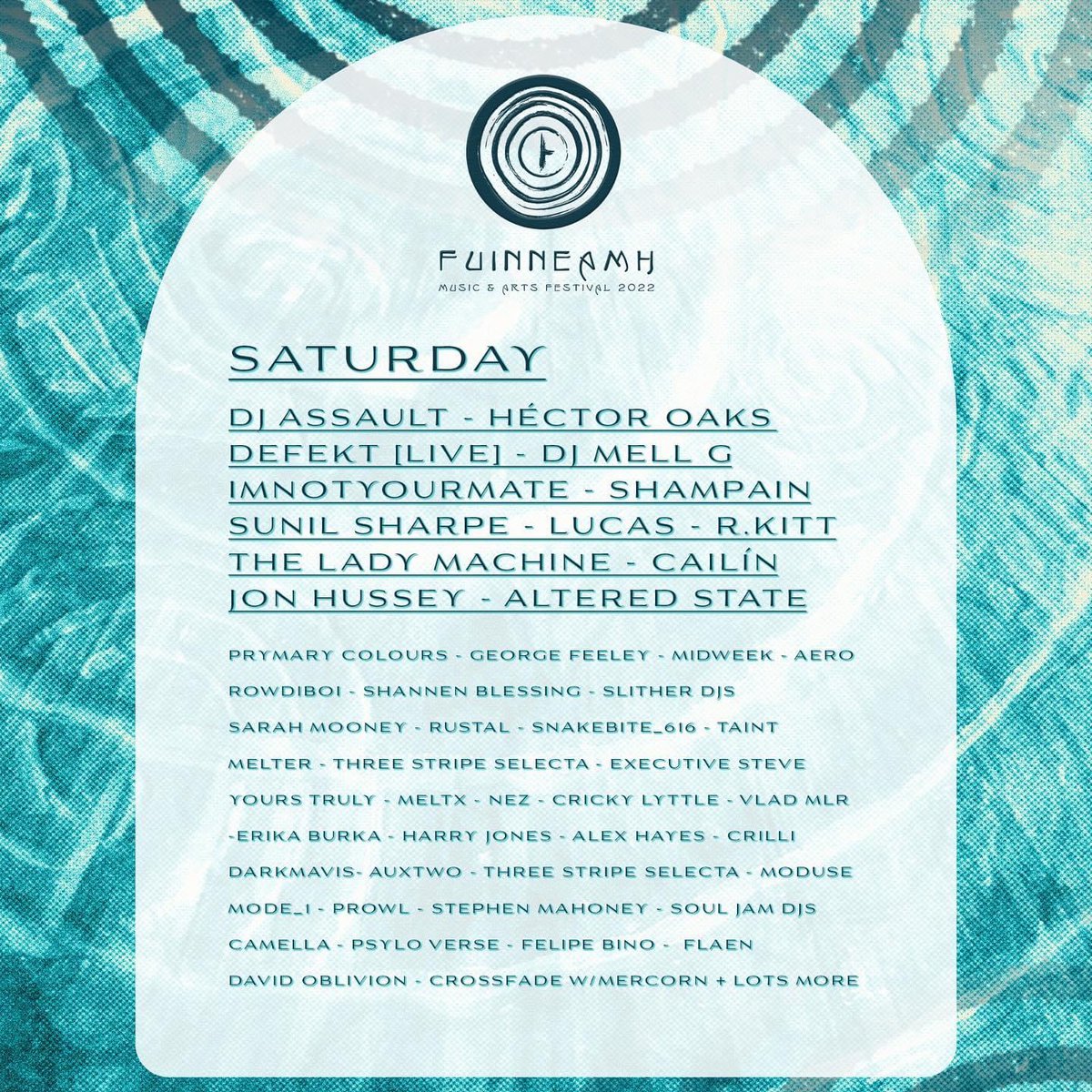 DjJonhussey's tweet photo. Looking forward to being back to play at the Magic @fuinneamhfest tonight! It feels so good to be looking forward to this and to see it’s actually back happening again💚💚💚
Grá, Rithim agus Athrú
Love, Rithim and Change 🌀#irishtechno #fuinneamh #festival https://t.co/IMSjF4QqBg