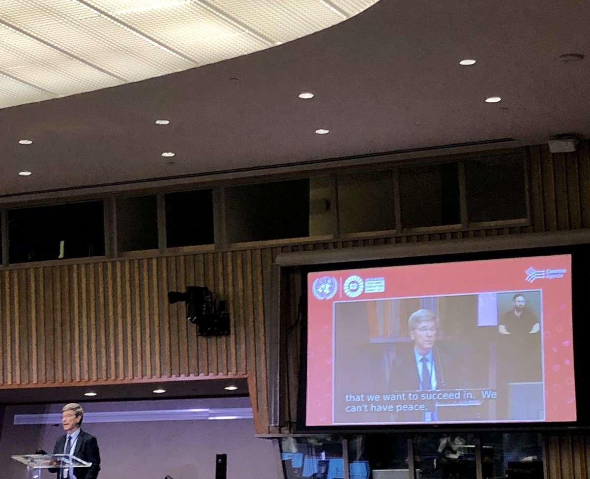 Jeffrey Sachs: we cannot achieve anything without #SDG4 &amp; investing in #education. #TransformingEducation  #UNGA