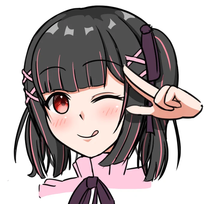 Discordアイコン用に描いたうちの子マイちゃん#創作 