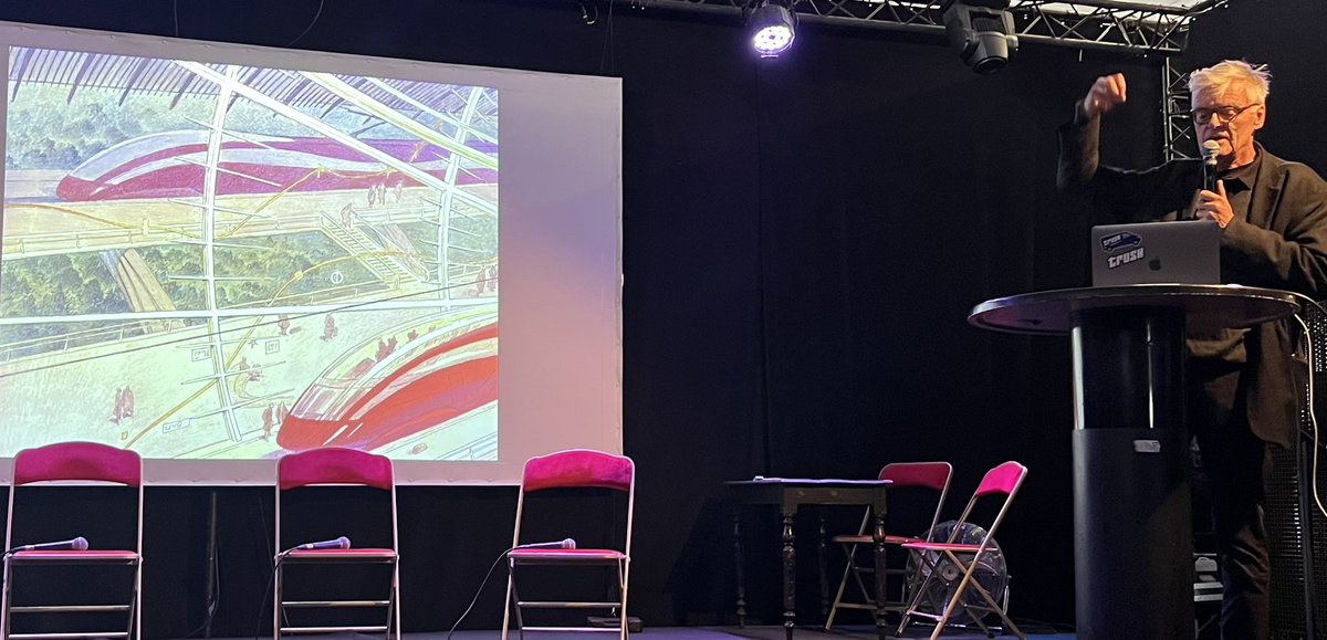 François SCHUITEN nous fait rêver au train du futur. Au festival #DesRailsEtVous