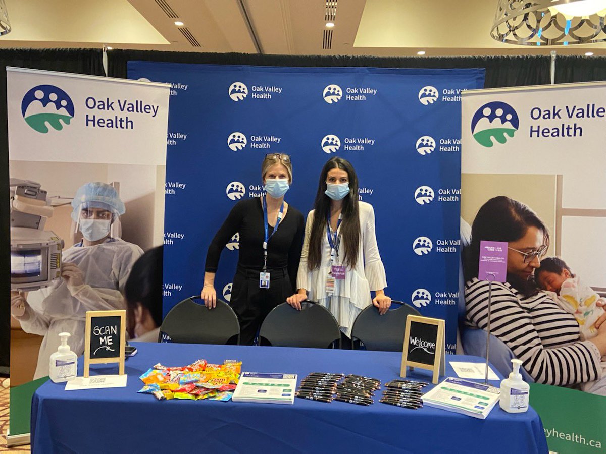 OakValleyHealth's tweet photo. Are you at today’s Healthcare Job Fair in Toronto? We are! Make sure to stop by @OakValleyHealth and find out how we're the right fit for you! @HcJobFair https://t.co/VES0ggaCAs