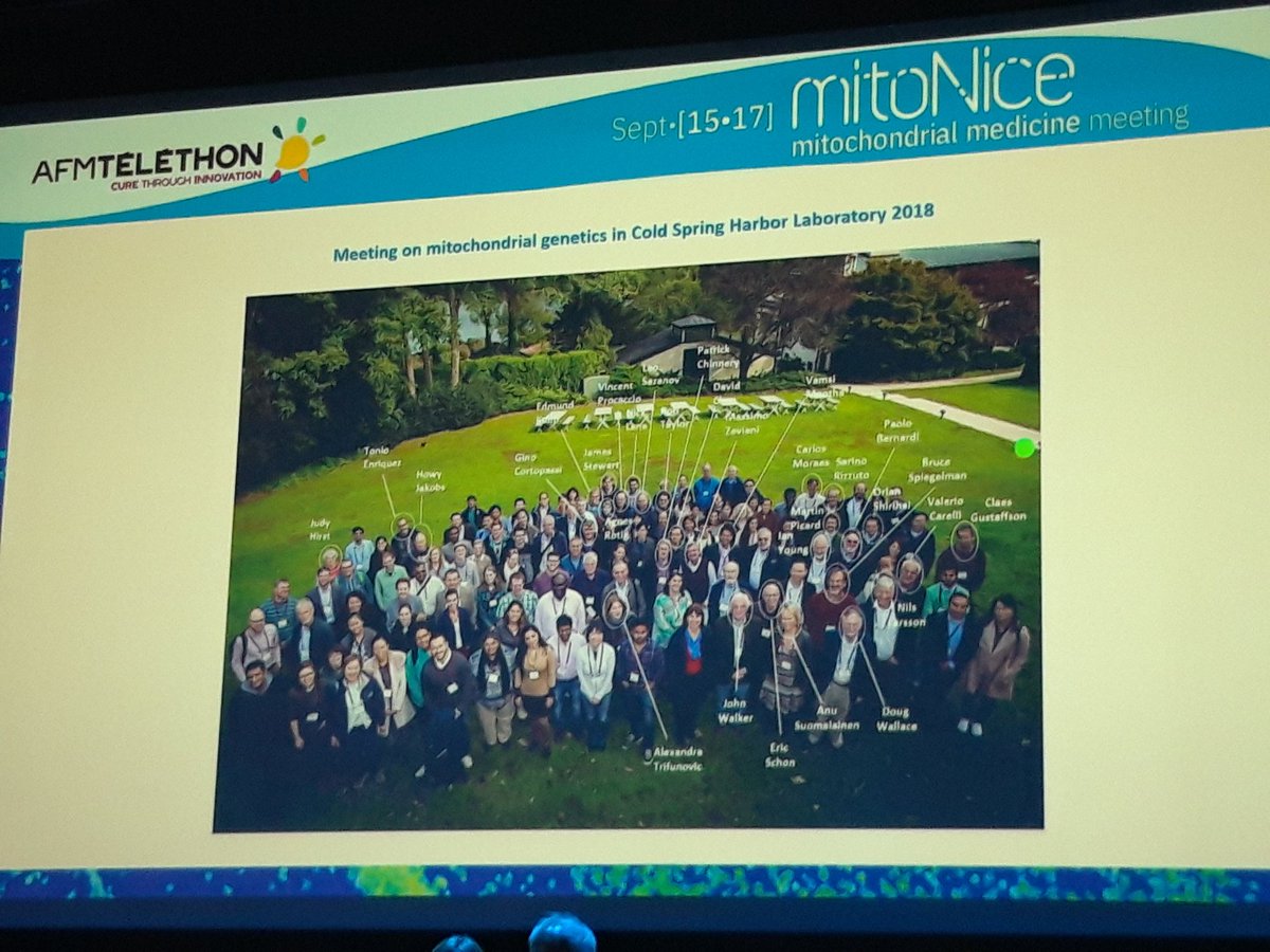 Mito_Therapy's tweet photo. Another historical pic shared by Massimo Zeviani at #mitonice  about the wide community of mitochondrial researchers. Be ready to be part of  the new  E-Mit society !! https://t.co/CouME1VimB