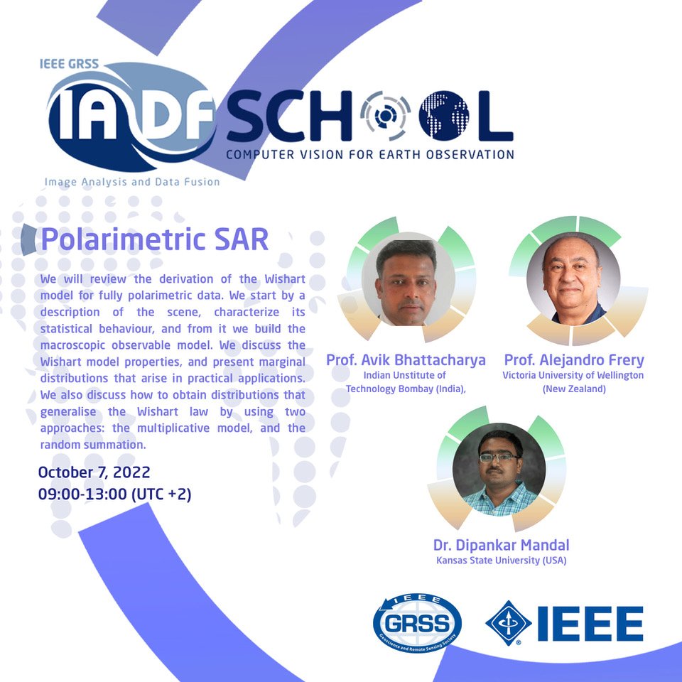 📣 IEEE GRSS First IADF School on 
#ComputerVision for #EarthObservation <a href="/GrssIadf/">GRSS IADF</a>
📺 Online School 
ℹ️ The selected participants will receive a certificate 
🗓️ Monday, October 3 – Friday, October 7, 2022
⚠️ Deadline : September 23, 2022 
✍️ Apply iadf-school.org