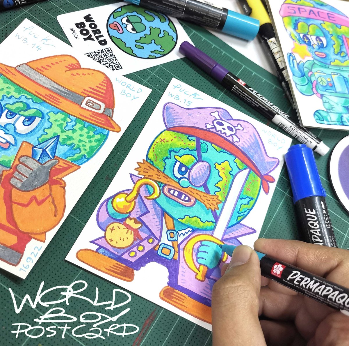 ตั้งแต่ต้นเดือน
ค่อยๆ วาดโปสการ์ด
วันละรูปก่อนนอนทุกวัน
ตั้งใจว่าจะมี 20 ใบให้สะสม
ติดตามโปรเจคก่อนนอนนี้
WORLD BOY postcards
ปลายเดือนนี้มาแน่
ZZZ...z
(งดดูซีรี่ส์เพื่อทำสิ่งนี้ก่อนนอน)
#WORLDBOY #PUCK #3puck #postcard