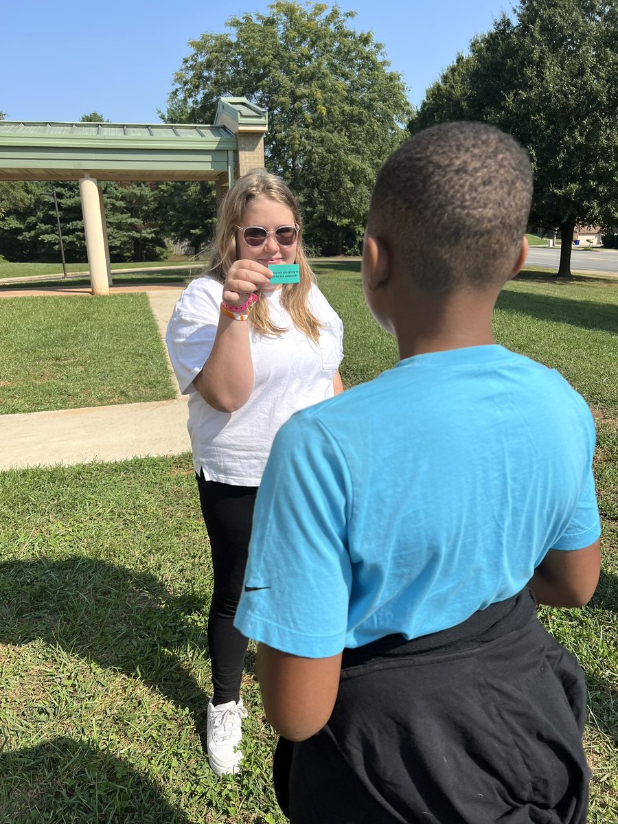 coopersclass6's tweet photo. Such a beautiful day for a @KaganOnline structure! 6th graders loved reviewing Nouns and Pronouns with Inside/Outside Circle! 🥳 #BrightatBriarwood #Kagan https://t.co/nmclteD6QQ