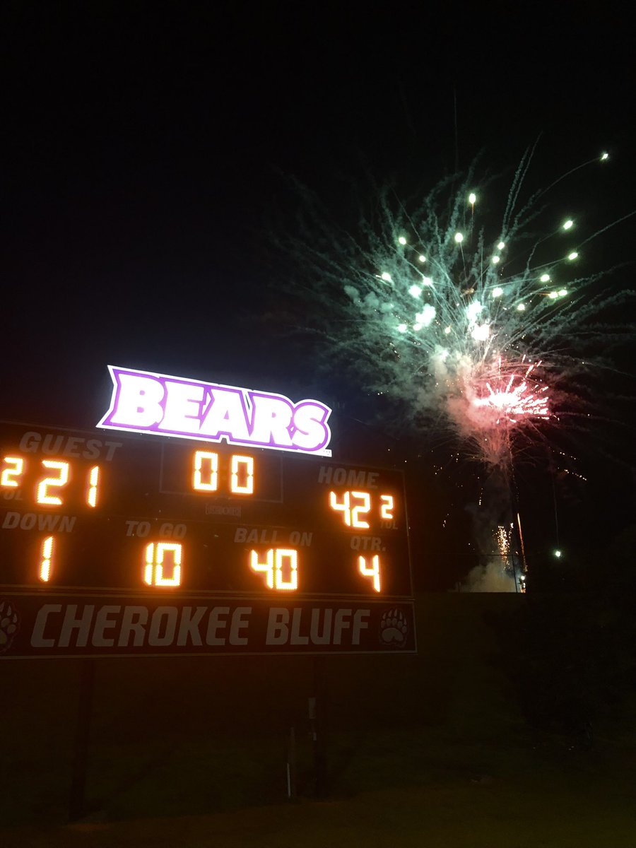 Cherokee Bluff Athletics (@bluffcherokee) on Twitter photo Bears win big on Gold Out Night over Chestatee in Yonah Valley! Bears win big on Gold Out Night over Chestatee in Yonah Valley!