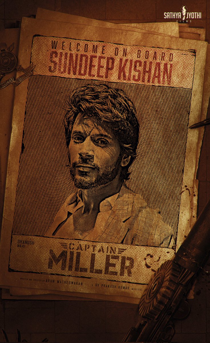 #SundeepKishan Is On Board For #D's #CaptainMiller💥🔥🔥

#Dhanush | #ArunMatheswaran | #GVP | #SathyaJyothiFilms