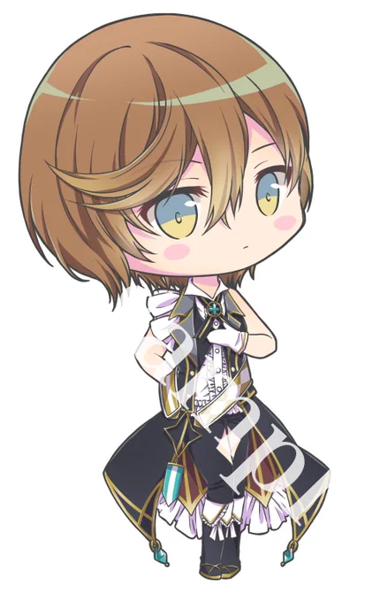 ヨヅルちゃんアクキー予定ちゃんとほくろ描いてます 
