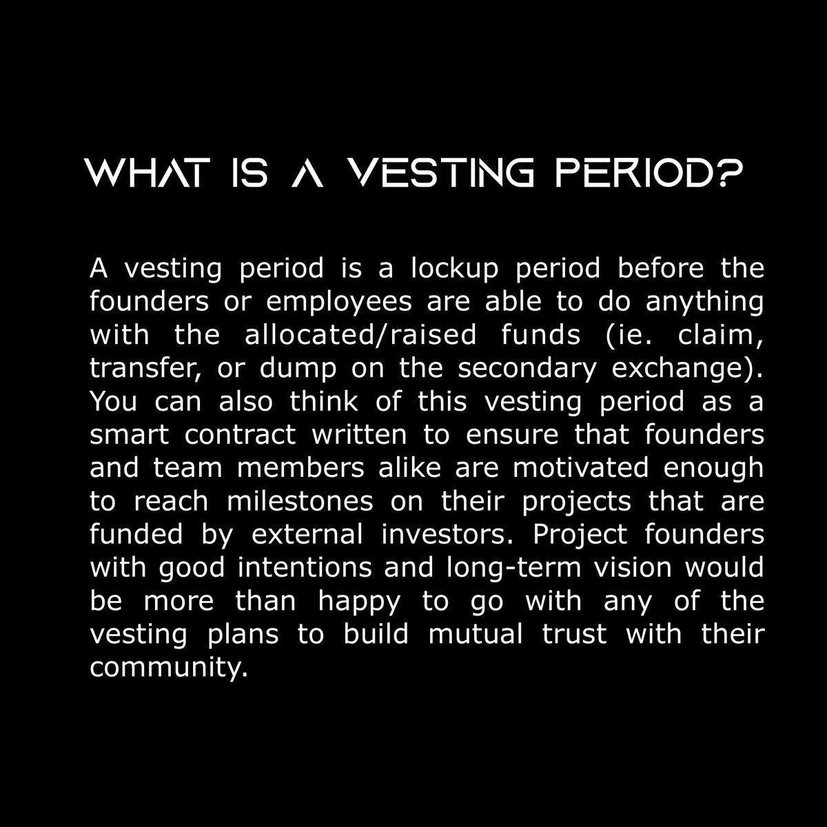 intersectionnft's tweet image. ‼️YOUR FUNDS ARE NOT SAFE‼️

We are serious about addressing the 𝐭𝐫𝐚𝐧𝐬𝐩𝐚𝐫𝐞𝐧𝐜𝐲 and safety concerns in the NFT space💯

“Vesting” and “Revoke” are two state-of-the-art features of #Intersection marketplace and launchpad to let you rest assured post investing🤝
