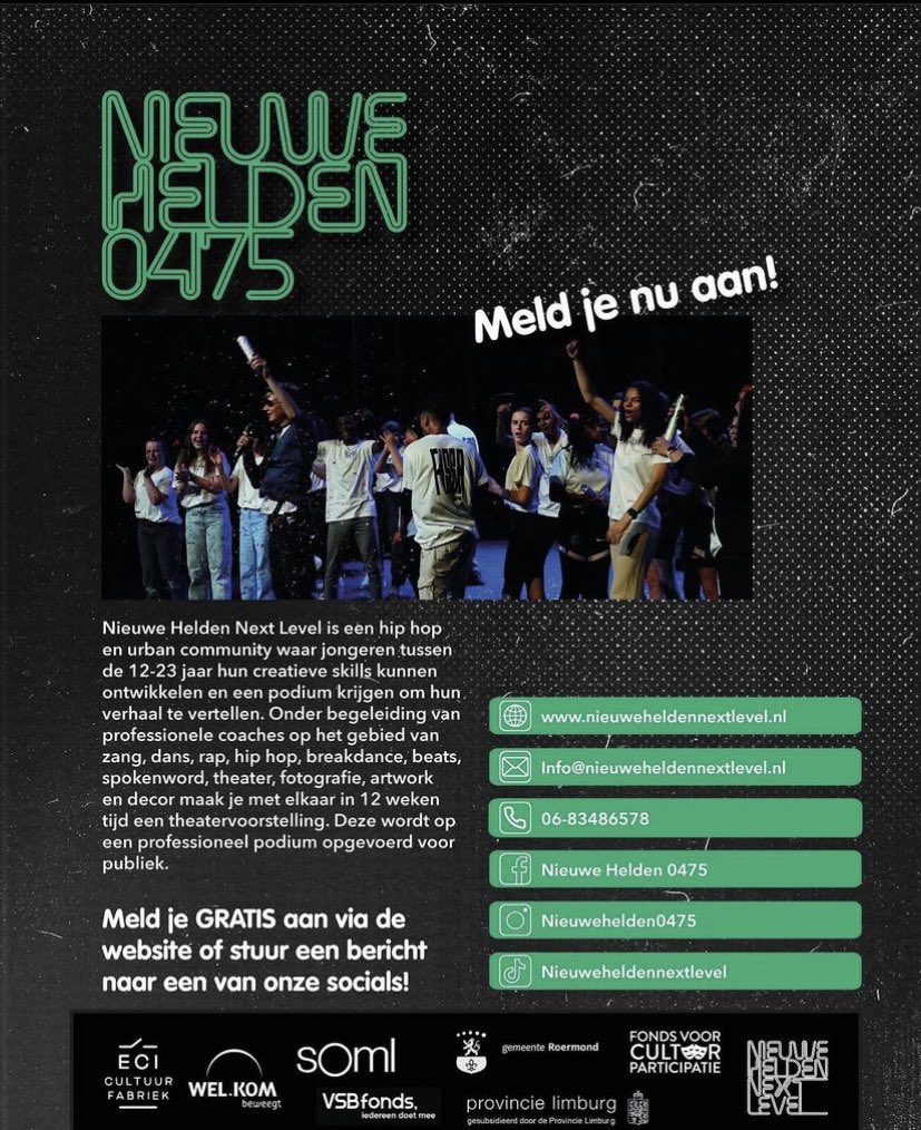 Kom jij naar de KickOff in Roermond?! 22 september! #Nieuwehelden #NH #NHRoermond