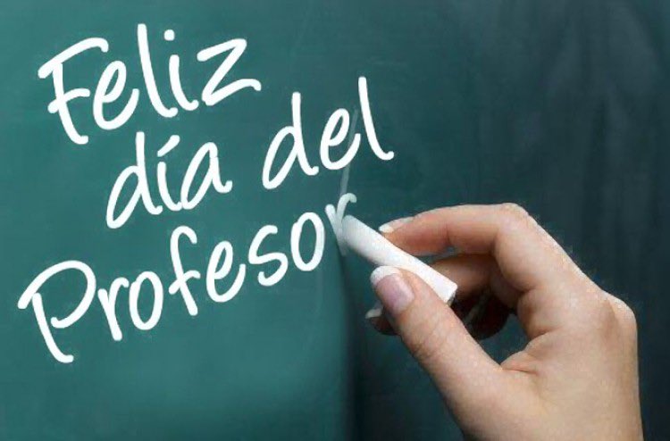 Feliz día para tantos amigos y amigas 

#FelizDiaDelProfesor