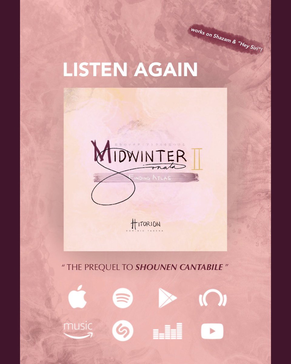 HITORlON's tweet photo. 𝐌𝐢𝐝𝐰𝐢𝐧𝐭𝐞𝐫 𝐒𝐨𝐧𝐚𝐭𝐚 𝐈𝐈: “𝐅𝐢𝐧𝐝𝐢𝐧𝐠 𝐀𝐭𝐥𝐚𝐬”
🎧 Save & Stream ↓
https://t.co/nRYCYsMGX6
「アトラスを見つける」
真冬のソナタ(第ニ楽章)
#FindingAtlas🧭
#MidwinterSonata
#ProjectMap #Hitorion https://t.co/4JUAxRLHll
