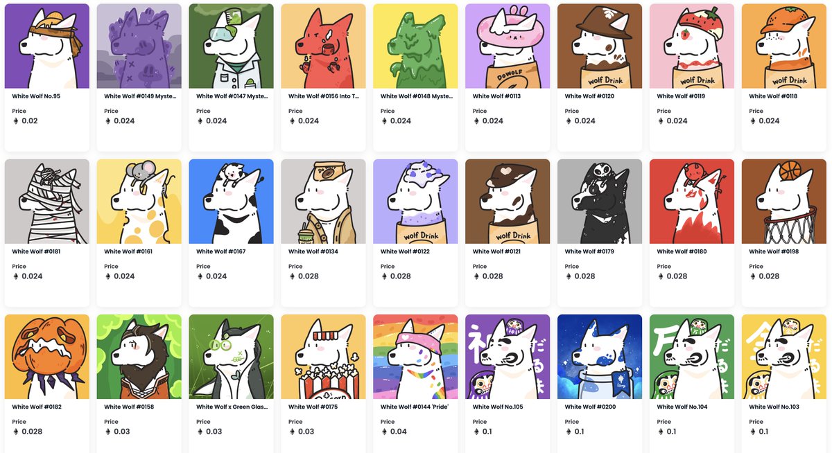 Check Out #WhiteWolf Collection on #OpenSeaNFT 
opensea.io/collection/whi…

We Wait for see you #Awoooooooooolf

#NFT #NFTs #NFTart #NFTcollector #NFTCommunity #NFTdrop #pfpNFT #WhiteWolf #NFTWolf