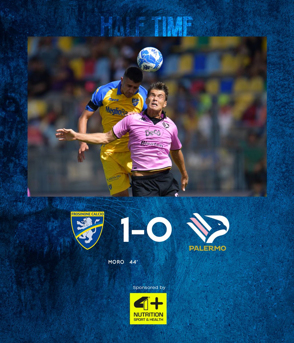 Frosinone1928's tweet photo. HALF TIME ⏱️ #FroPal https://t.co/dcYJiKQ4c5