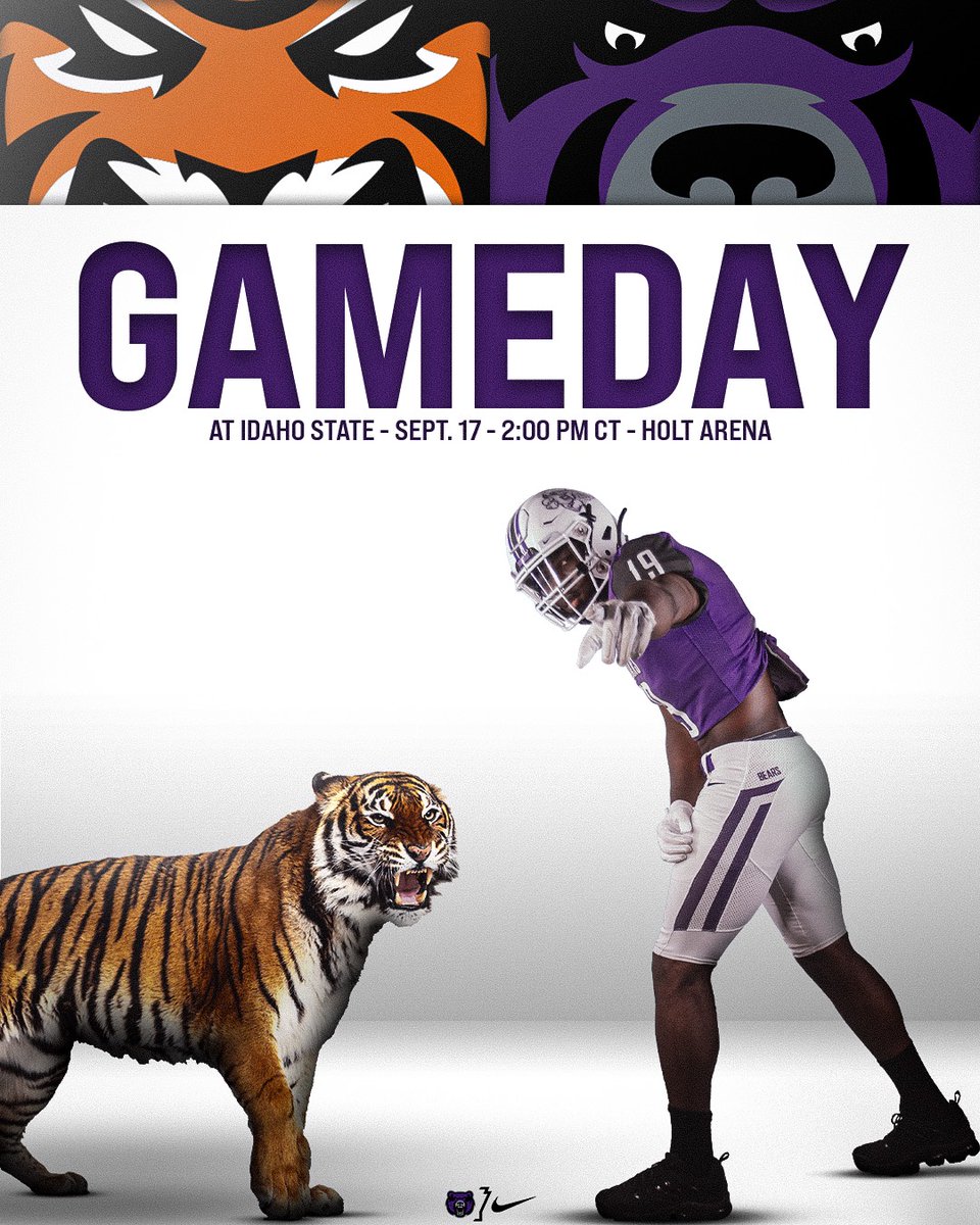 UCA_Football's tweet photo. Coming to you live from Pocatello, Idaho, it's UCA vs. Idaho State at 2 pm (CT) today! Bears vs. Bengals on @thepoint941, @TheBear91_3 and ESPN+. #BearClawsUp 
📻 https://t.co/HJZfw4HOOz 
📺 https://t.co/SI9rGnsKky
📊 https://t.co/imUHwJ2Fpl https://t.co/E9eAEYW8kU