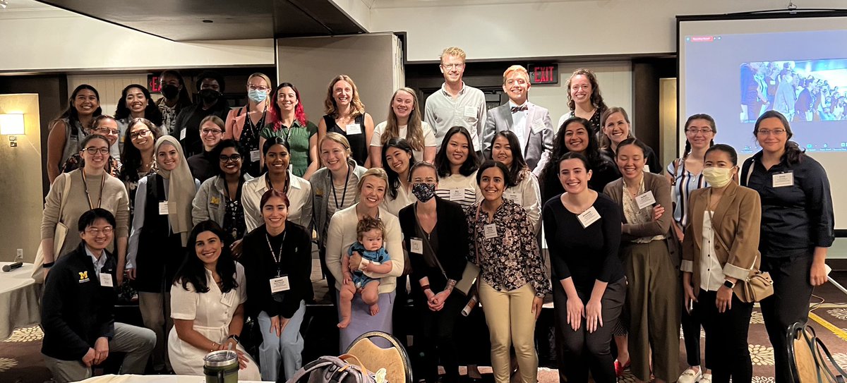 AseelHaidar1's tweet photo. What an awesome group of UMMS students! Thanks to a generous donor, nearly 40 of us were able to attend the @MIFamilyDocs Future of Family Medicine Conference ๐๐ฉ๐ปโโ๏ธ excited to be here!! https://t.co/q9f0kJWwYb