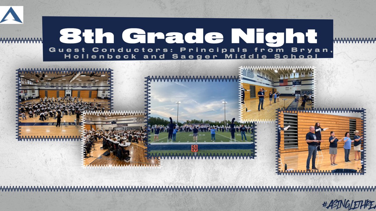 fhcspartanbands's tweet photo. We had some wonderful Guest Conductors for the fight song last night. My thanks to all the wonderful administrators at Bryan, Hollenbeck and Saeger Middle School! Thank you so much for being a part of our 8th Grade Night and support the arts! #FHCSR22 https://t.co/CN1xjZmRHR