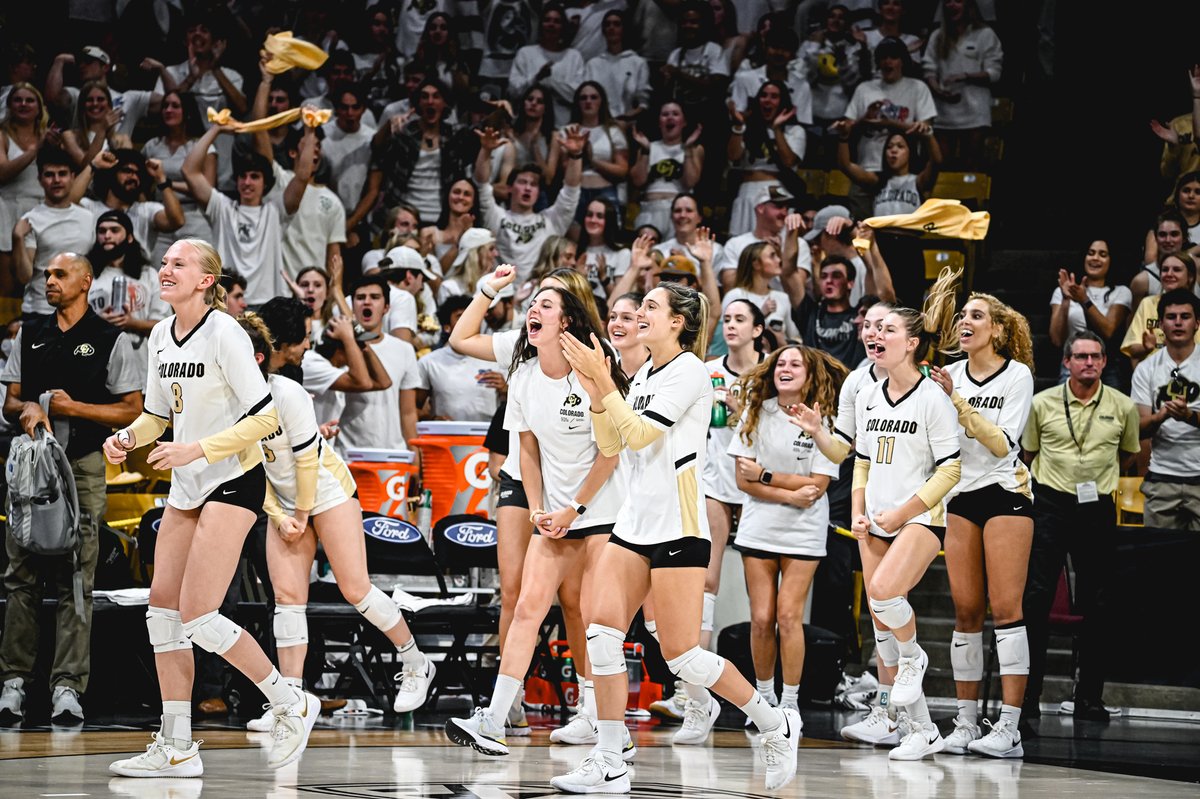 Colorado Buffaloes Volleyball (@cubuffsvb) on Twitter photo CUEC was 𝙧𝙤𝙘𝙠𝙞𝙣𝙜 last night 👏
Third largest crowd in <a href="/CUBuffsVB/">Colorado Buffaloes Volleyball</a> history!
#GoBuffs CUEC was 𝙧𝙤𝙘𝙠𝙞𝙣𝙜 last night 👏
Third largest crowd in <a href="/CUBuffsVB/">Colorado Buffaloes Volleyball</a> history!
#GoBuffs