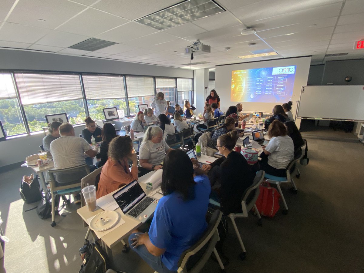 MathScSayda's tweet photo. A wonderful Saturday learning at AMP5! Rice University. Out of this world decimals! ⁦@ChapaSayda⁩ https://t.co/2zrFegRJ8i