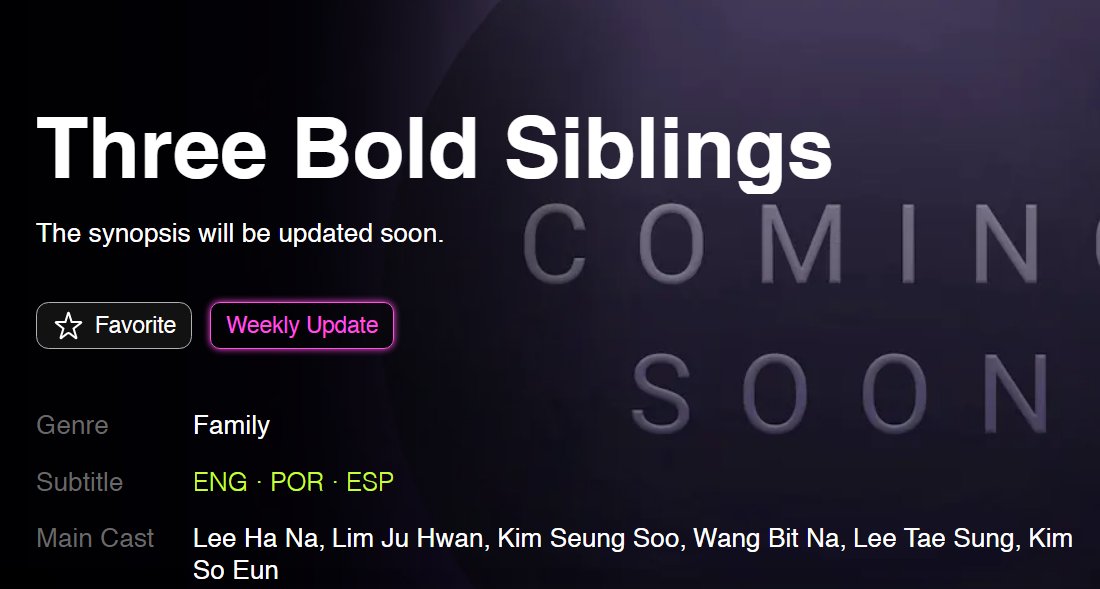 forleehana's tweet photo. OTT platforms to watch #ThreeBoldSiblings 

— KBS World TV official Youtube channel (premieres one week after the actual broadcast in South Korea, with English subtitles)
— Viu (Viu Singapore region is confirmed so far)
— KOCOWA

#삼남매가용감하게 #이하나 #LeeHaNa https://t.co/mw9peABADt