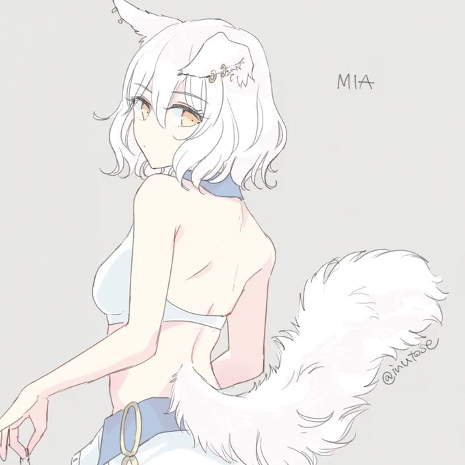 #これを見た人は自分の看板娘の画像を貼れ人狼のライカとミア 