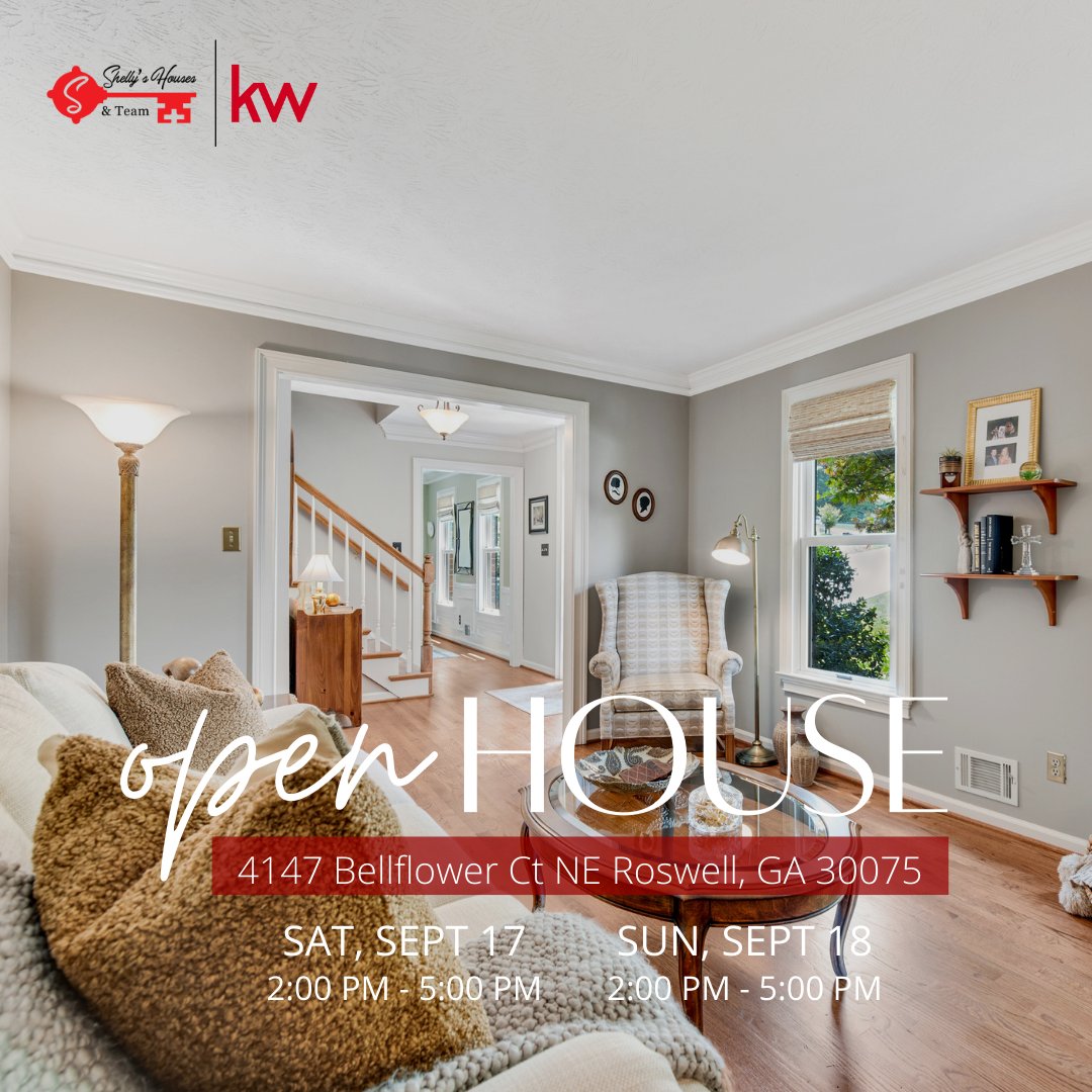 🏡 #OPENHOUSE: 5 Bedroom 2.5 Bath Cul-de-sac Home in Hedgerow

📍: 4147 Bellflower Ct NE, Roswell, GA 30075
🛏️: 5 Bedrooms
🛁: 2.5 Baths
💲: $650,000

Come and join us today 09/17 and tomorrow 09/18 from 2:00 pm - 5:00 pm! See you there! 👋